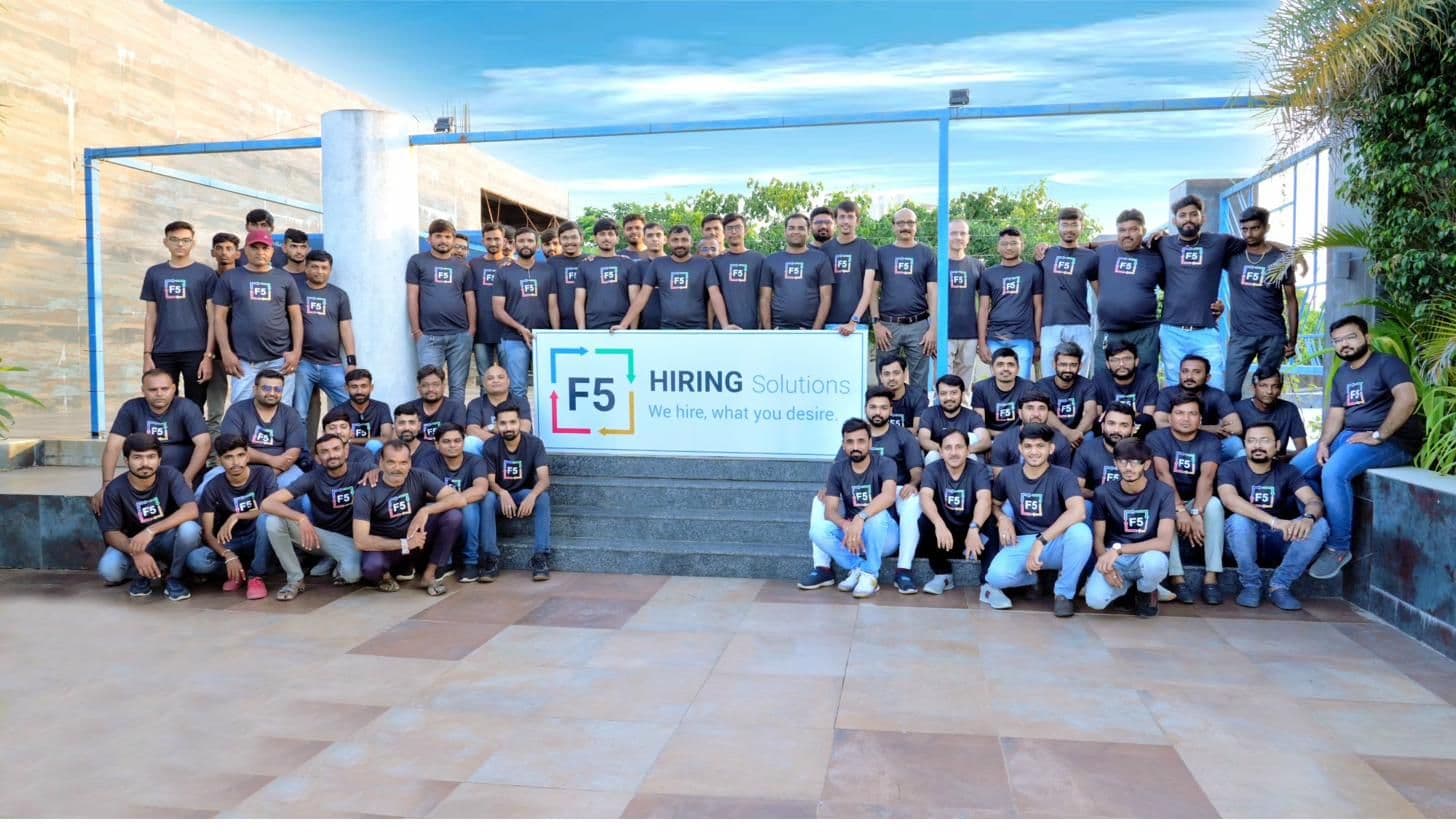 The F5 Hiring Solutions India team — 60+ dedicated remote professionals